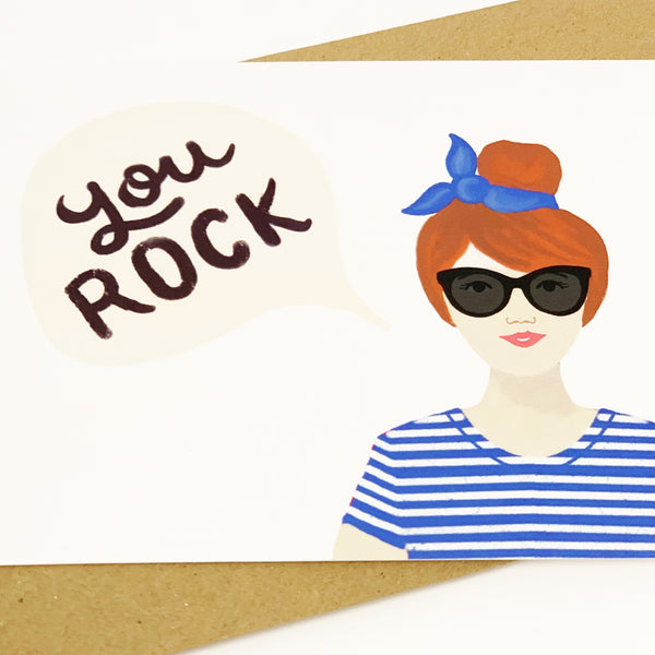 You Rock Card - Lomond paper co.