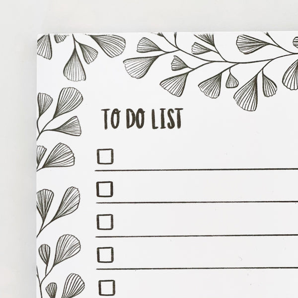 SALE Leaf To Do List - Notepad