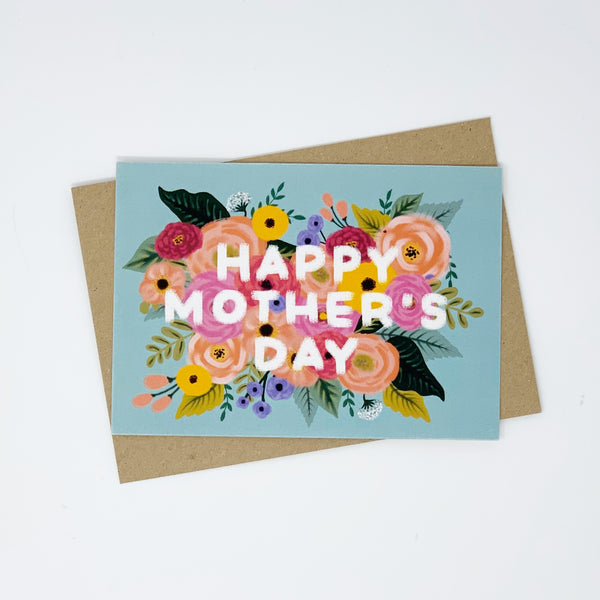 Happy Mother's Day Card - Vintage, Floral Design