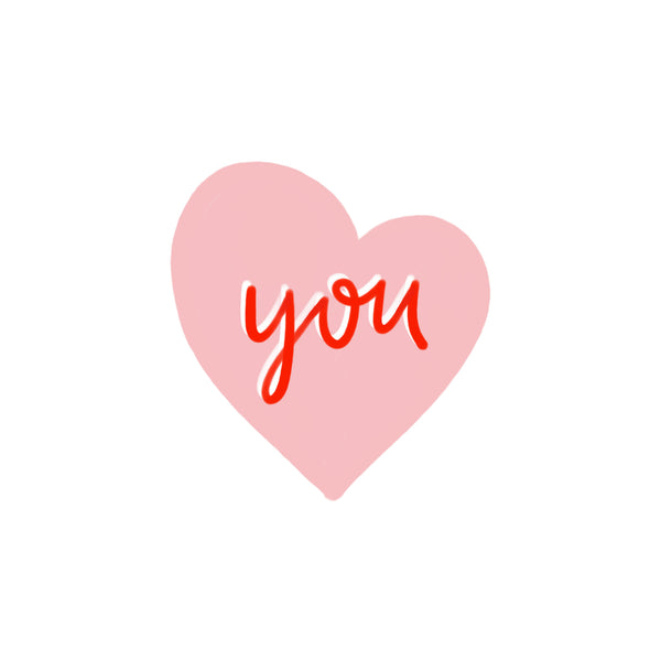 You - Heart Card