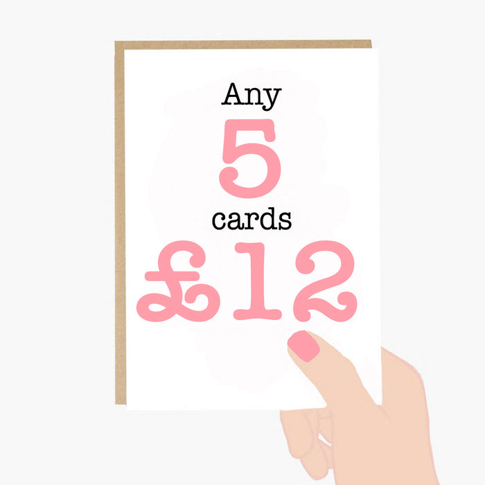 Set of 5 Mix & Match Cards