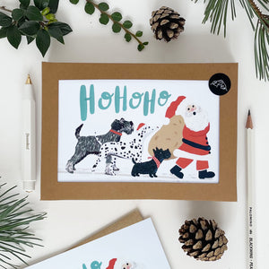Ho Ho Ho Christmas Card Set of 8 Cards Boxed