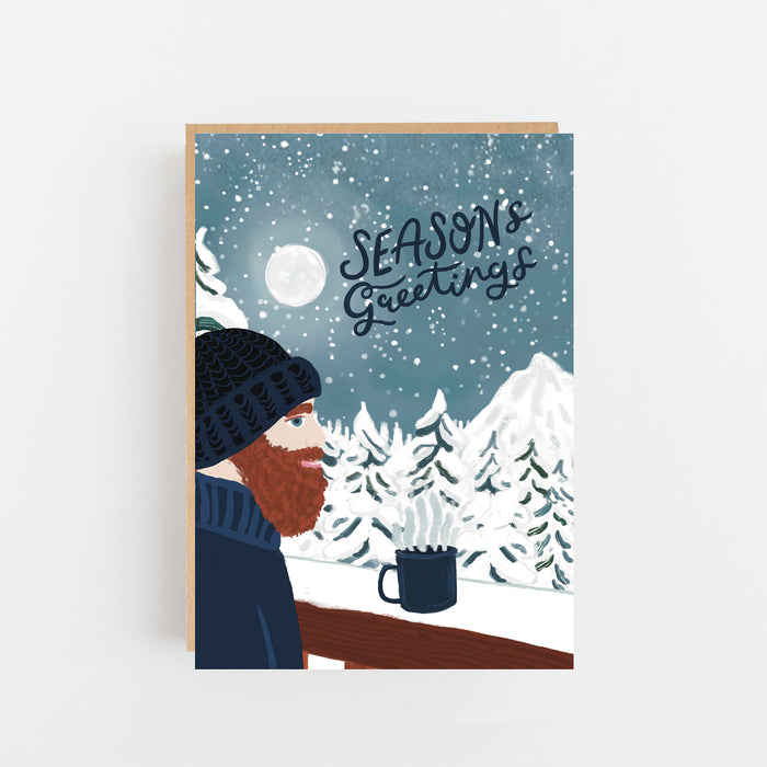 Season Greetings's Midnight Moonscape Greeting Card