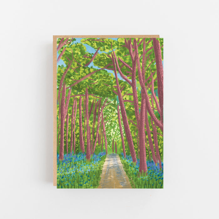 Bluebell Woodland - Greeting Card
