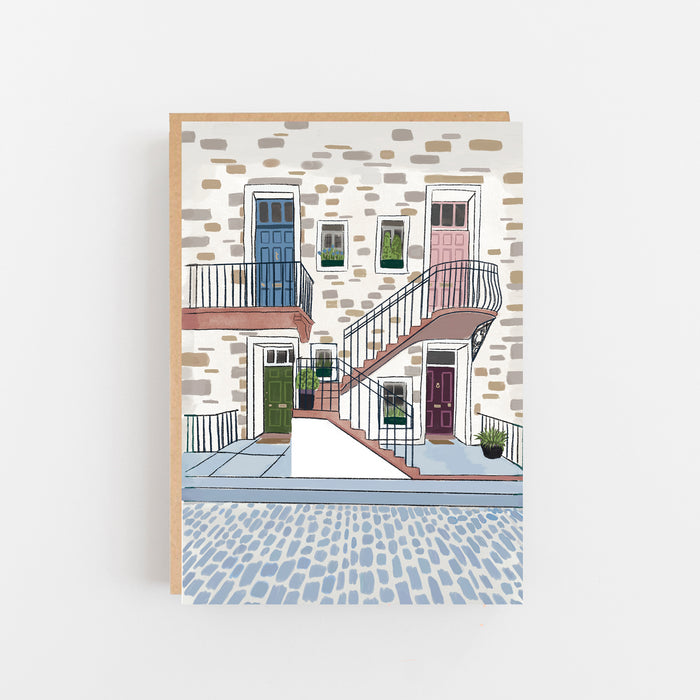 Colourful Flats - New Home Card