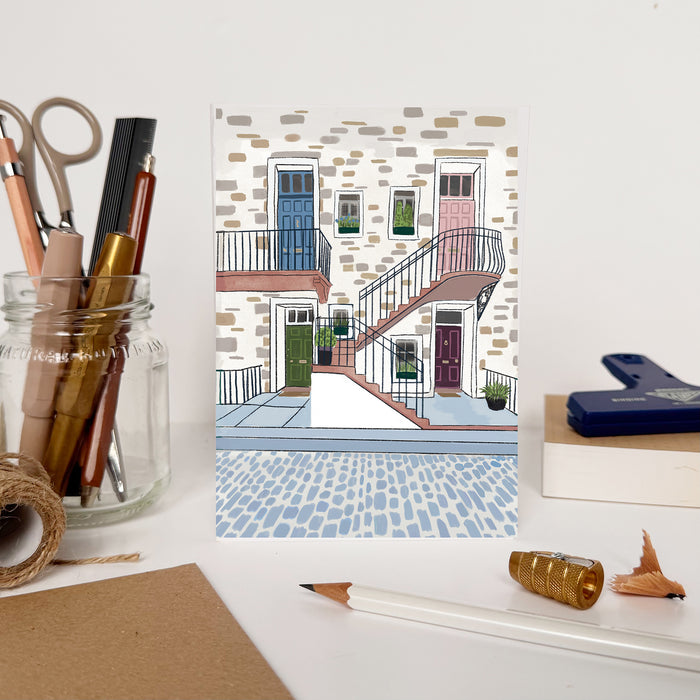 Colourful Flats - New Home Card
