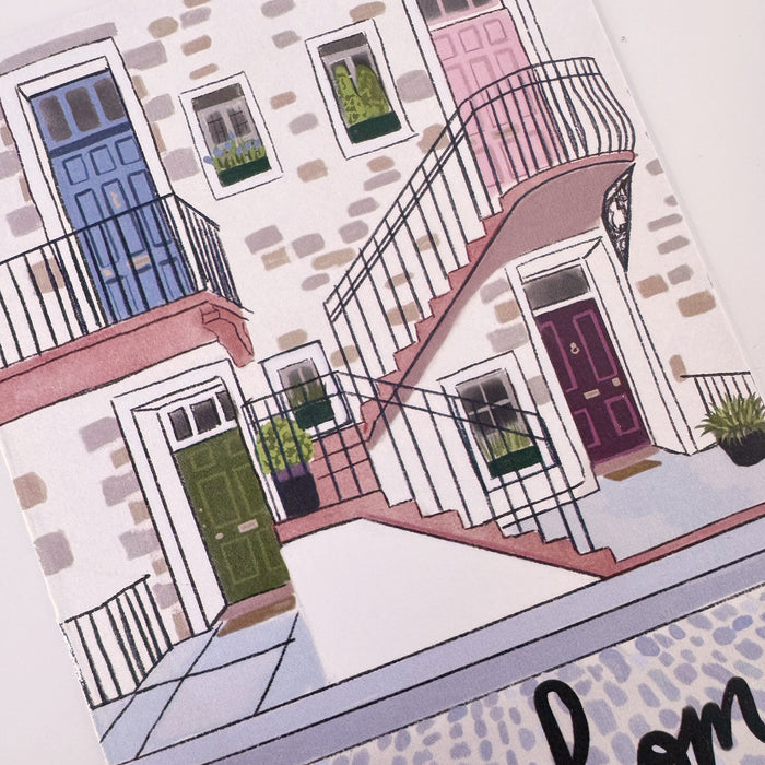 Colourful Flats - New Home Card