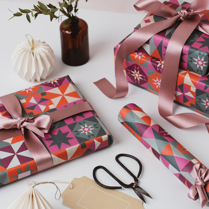 Festive Pattern Gift Wrap - Gift Wrap & Tags