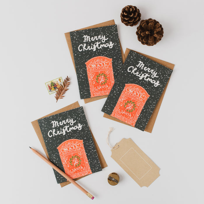 Merry Christmas - Santa Post Set of 8 Cards