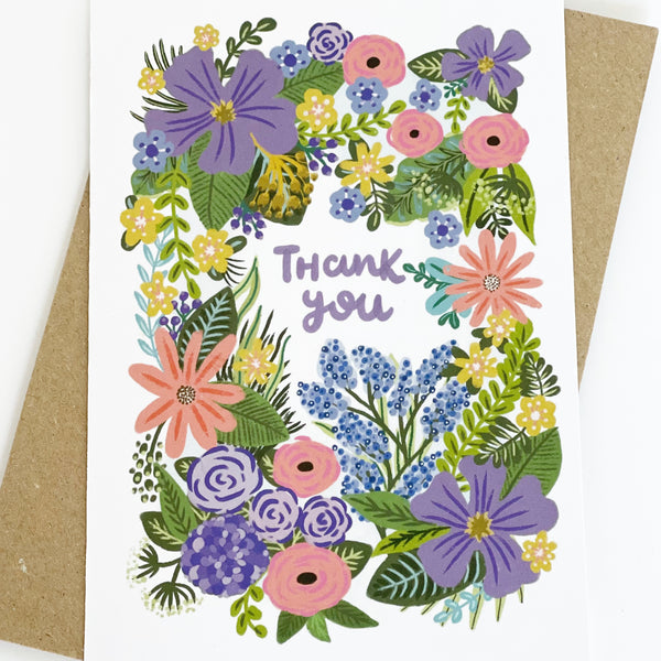 Thank You Flowers Greeting Card