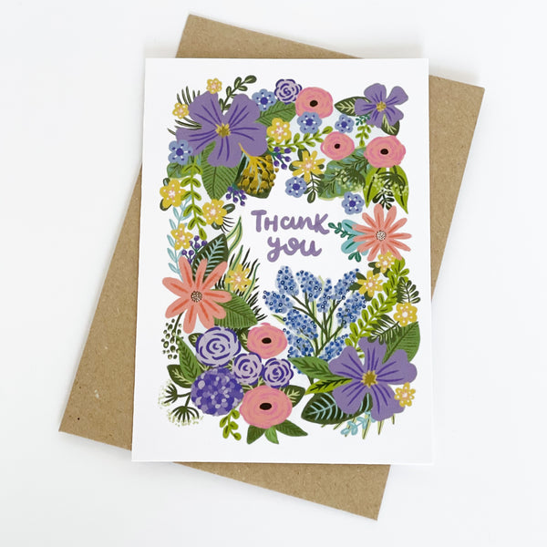 Thank You Flowers Greeting Card