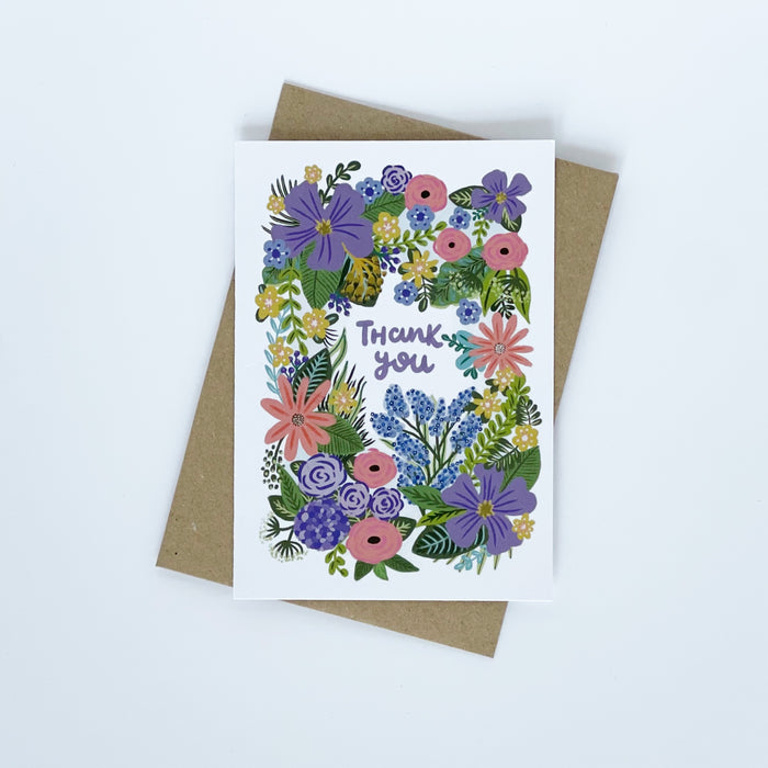 Thank You Flowers Greeting Card