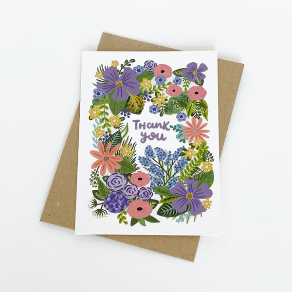 Thank You Flowers Greeting Card