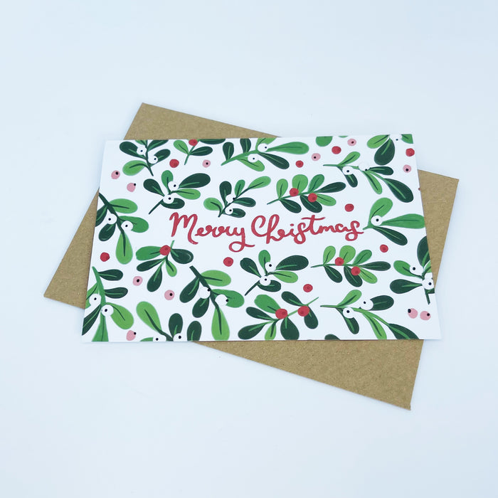 Mistletoe Merry Christmas Card pack
