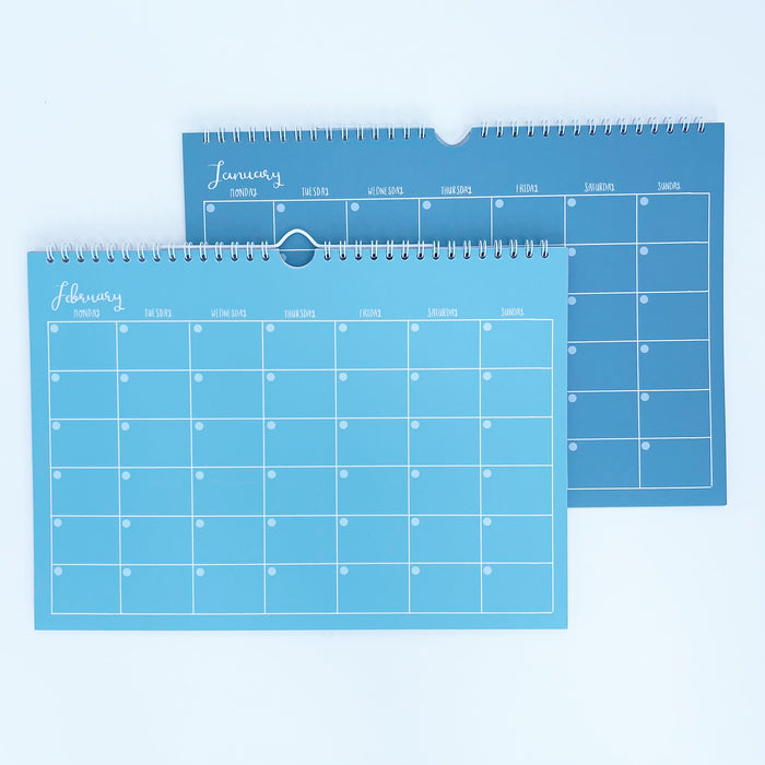 NEW Colours - Undated 12 Month Wall Calendar