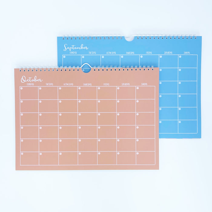 NEW Colours - Undated 12 Month Wall Calendar