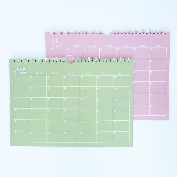 NEW Colours - Undated 12 Month Wall Calendar