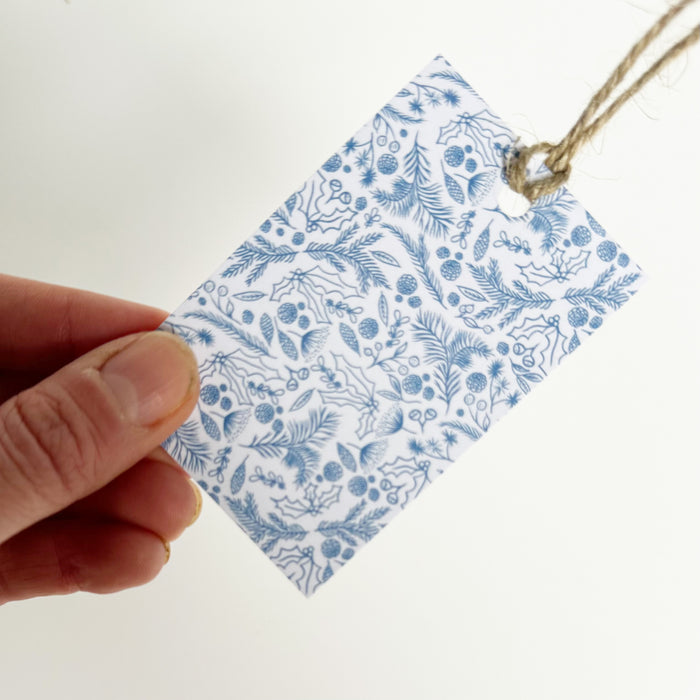 Season's Greetings Blue Gift Wrap