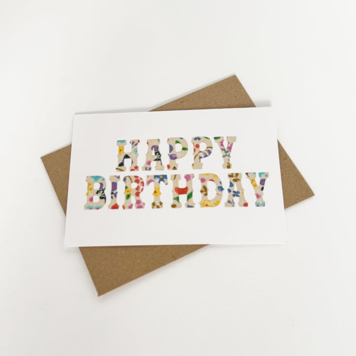 Happy Birthday Romanian Pattern - White