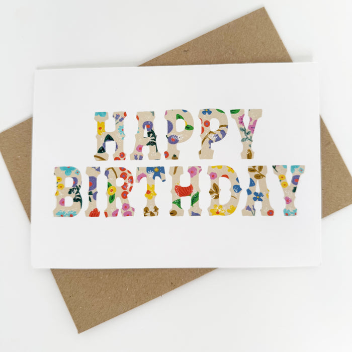 Happy Birthday Romanian Pattern - White