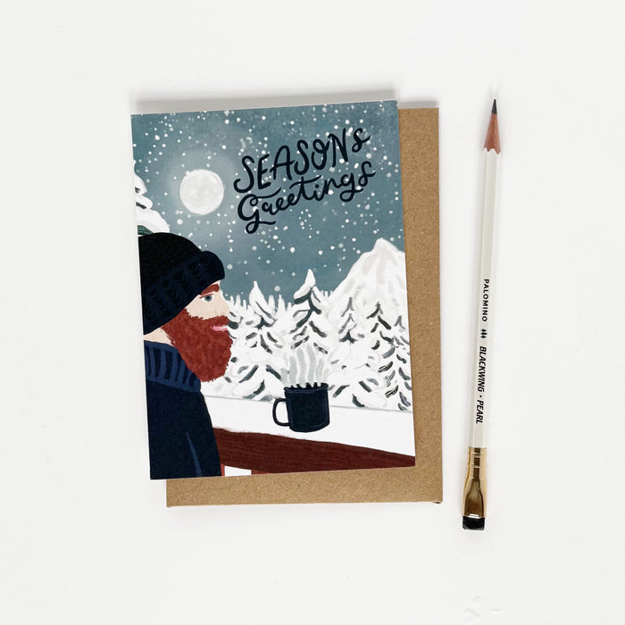 Season Greetings's Midnight Moonscape Greeting Card
