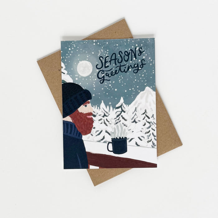 Season Greetings's Midnight Moonscape Greeting Card