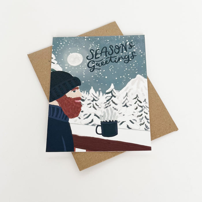 Season Greetings's Midnight Moonscape Greeting Card