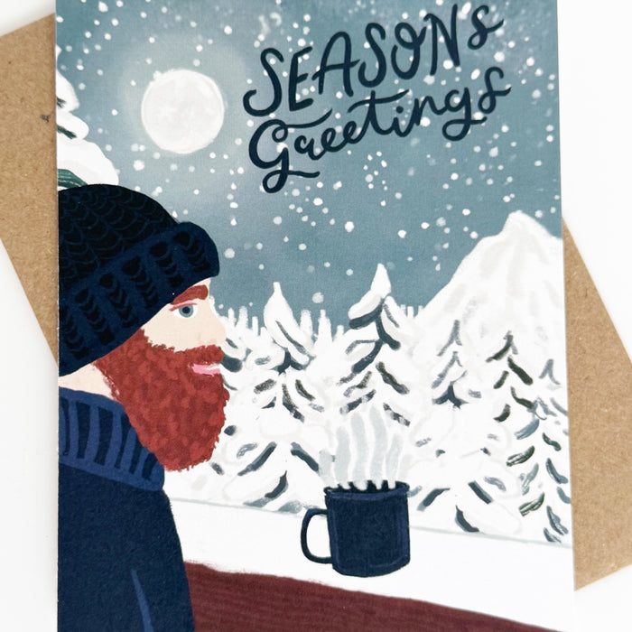 Season Greetings's Midnight Moonscape Greeting Card