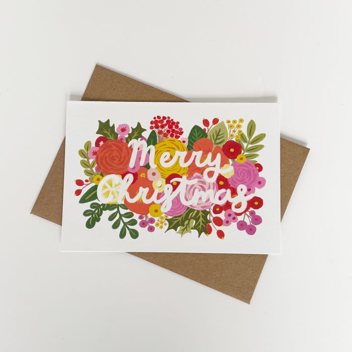 Merry Christmas - Yellow & Orange Flowers