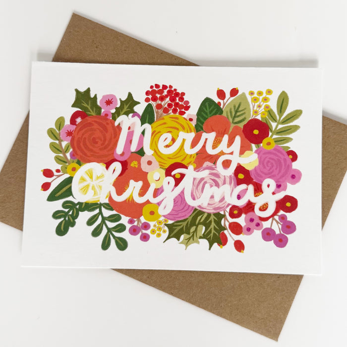 Merry Christmas - Yellow & Orange Flowers