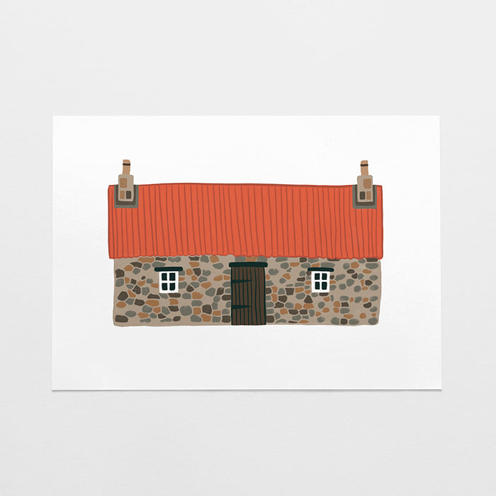 Red Bothy A4 Print