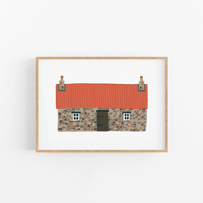 Red Bothy A4 Print