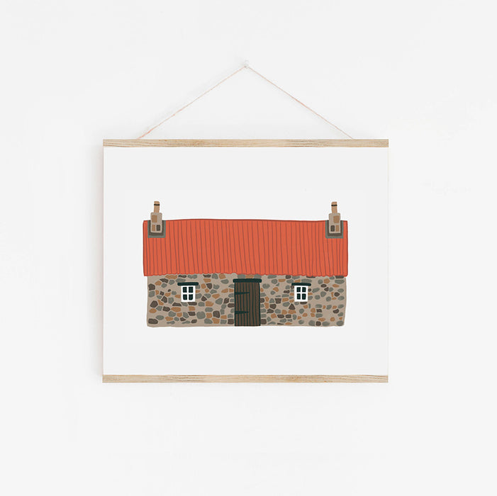 Red Bothy A4 Print
