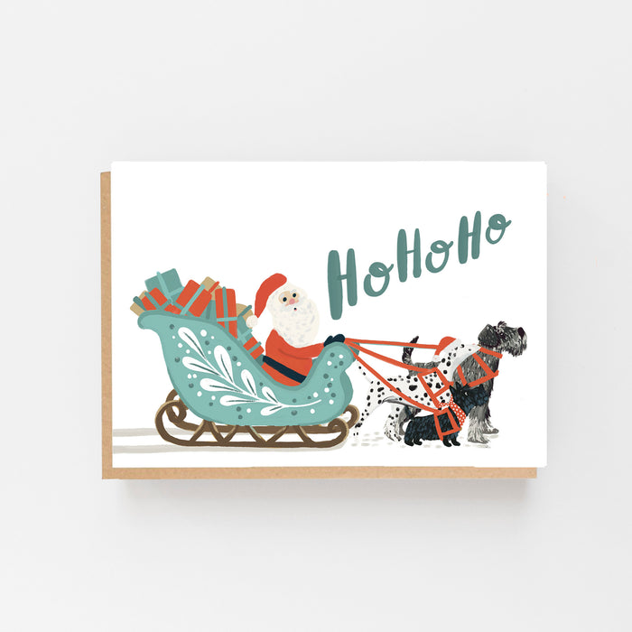 Ho Ho Ho Christmas Card Set of 8 Cards Boxed