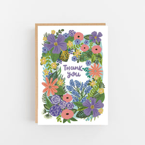 Thank You Flowers Greeting Card