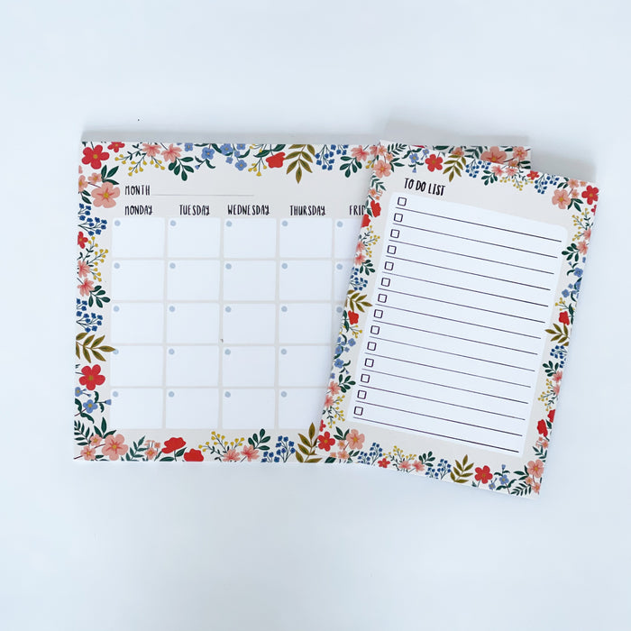 FLORAL Monthly Planner