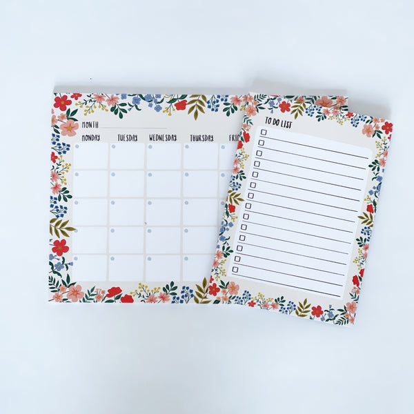 FLORAL Monthly Planner