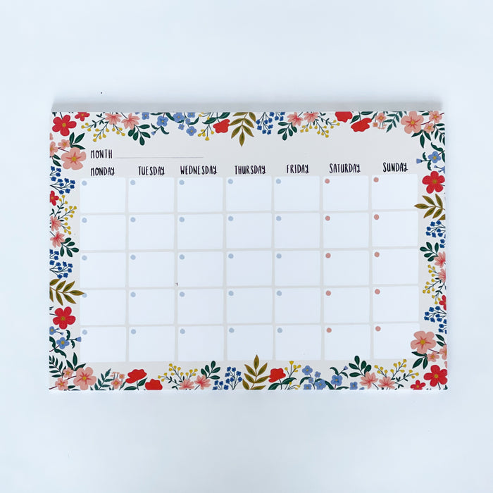 FLORAL Monthly Planner