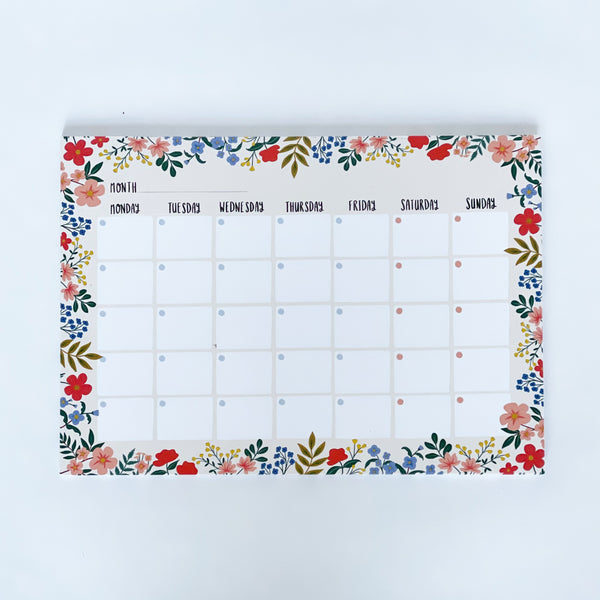 FLORAL Monthly Planner