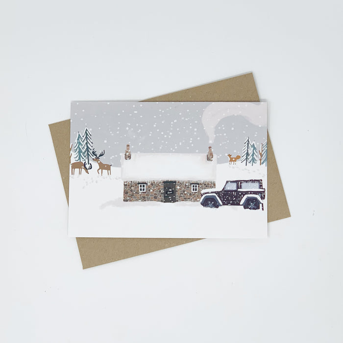 Bothy in the Snow Christmas Card Pack