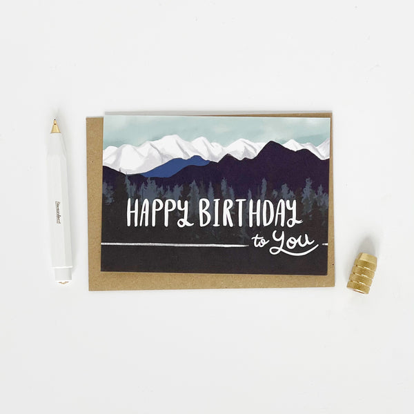 Happy Birthday to you - Mountains