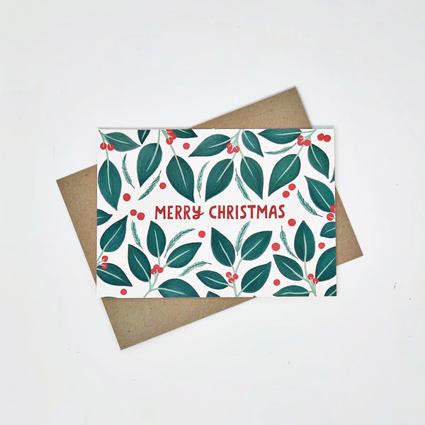 Merry Christmas Berries - Pack of 8 Cards