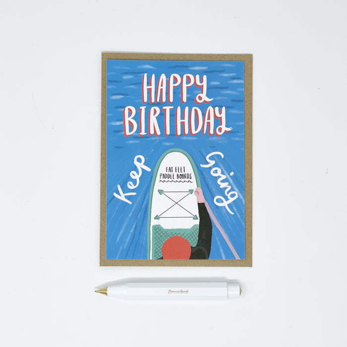 Paddle Board Birthday card