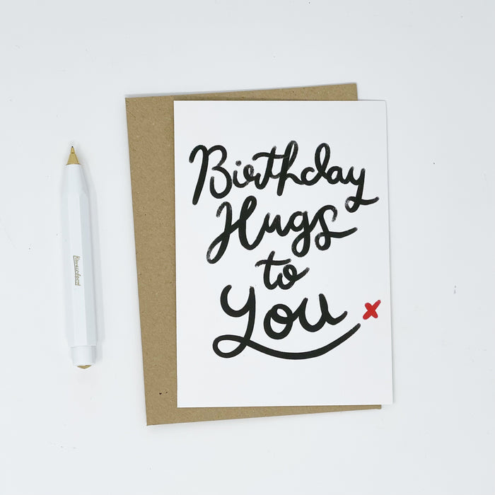 Birthday Hugs To You Card