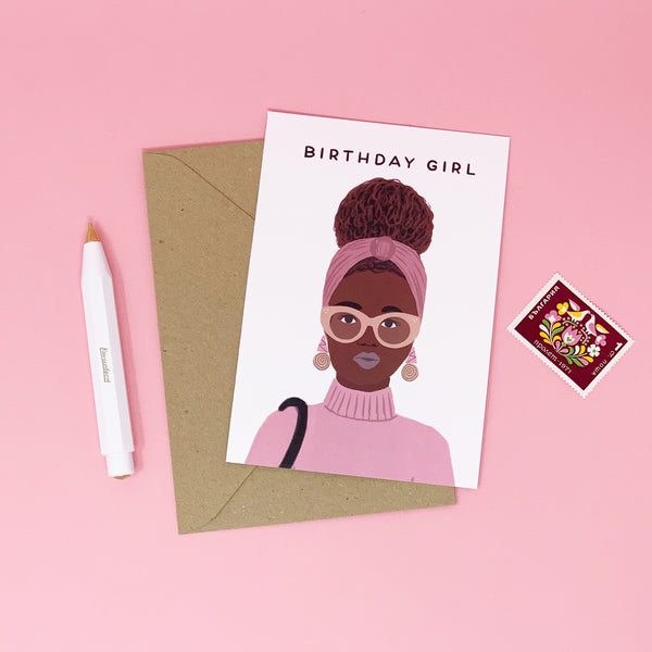 Black Birthday Girl - Afro Caribbean Girl