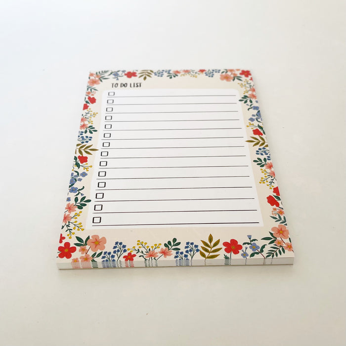 FLORAL To Do List - Notepad