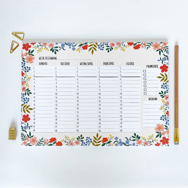 FLORAL Weekly Planner