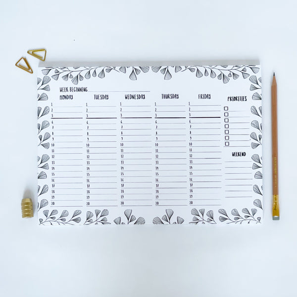 SALE Leaf Weekly Planner