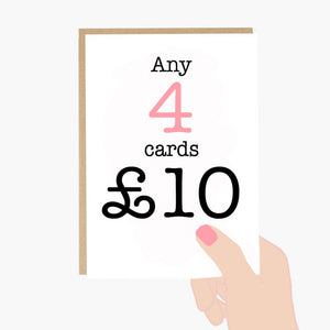 Set of 4 Mix & Match Cards