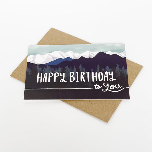 Happy Birthday to you - Mountains